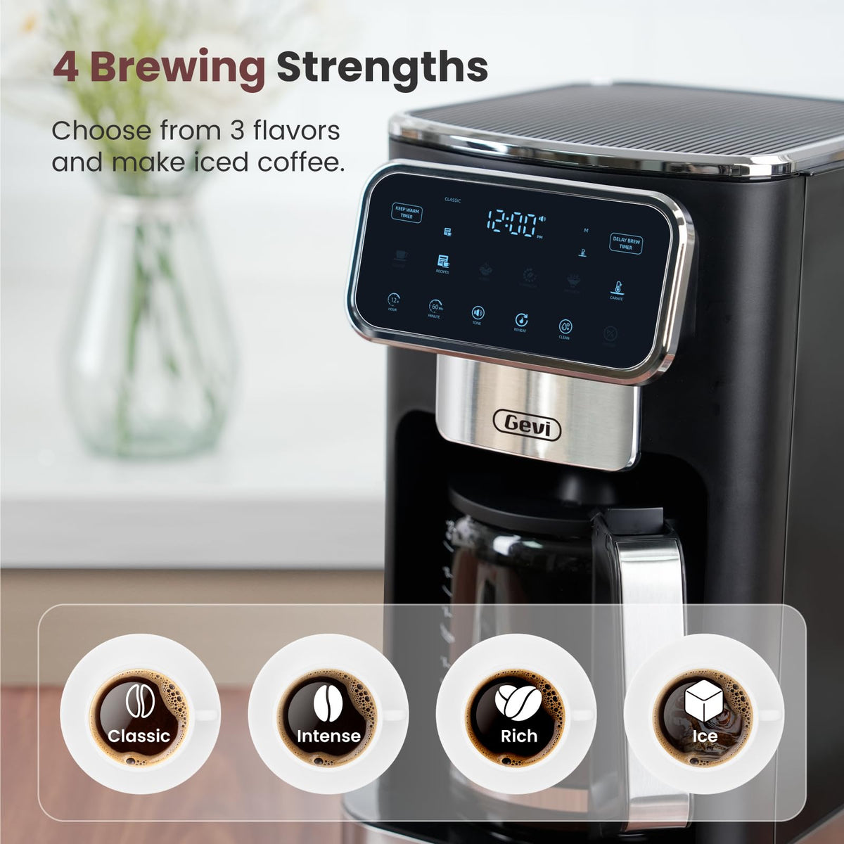 12-Cup Coffee Maker with Glass Carafe Y902474