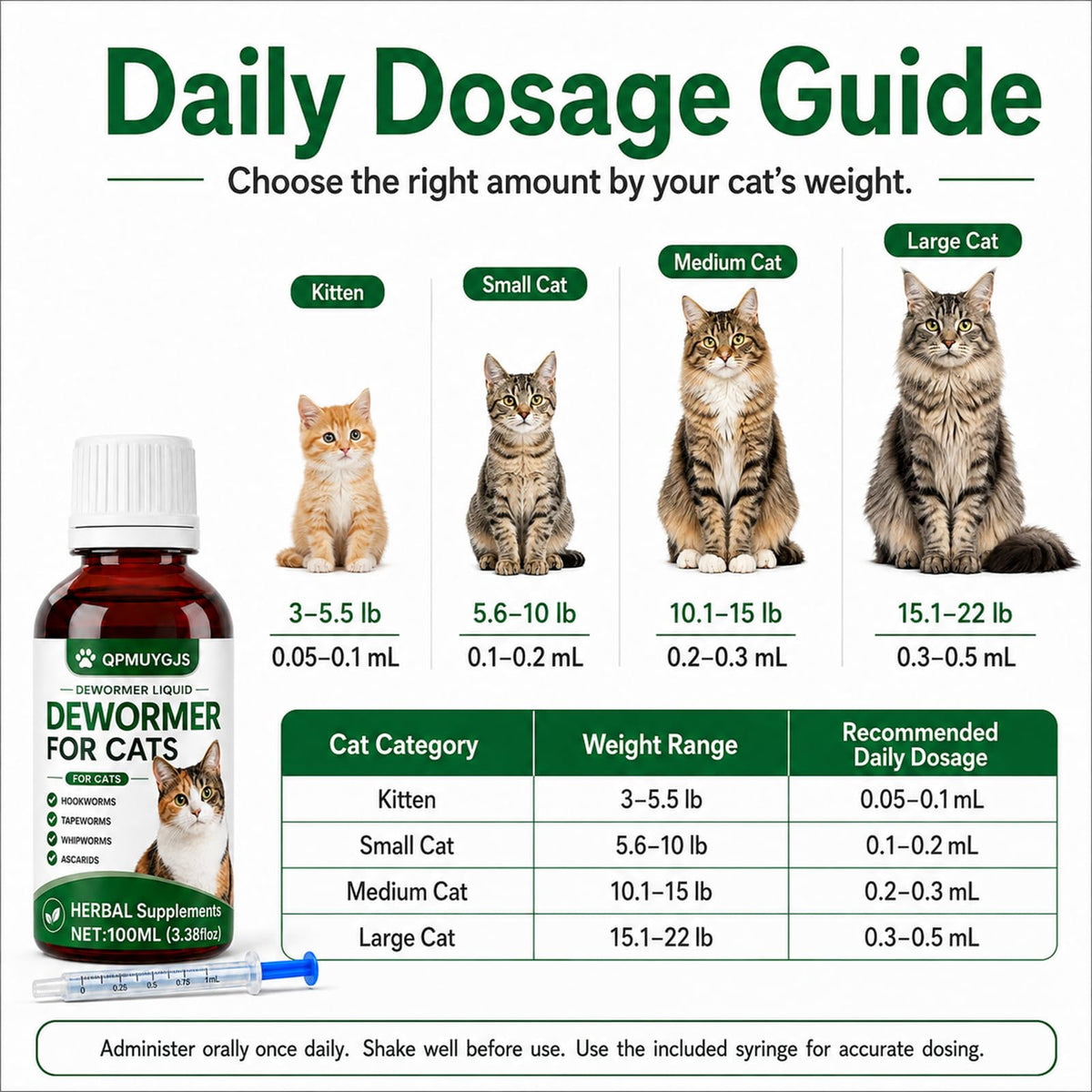 Cat Dewormer 100ml E5026