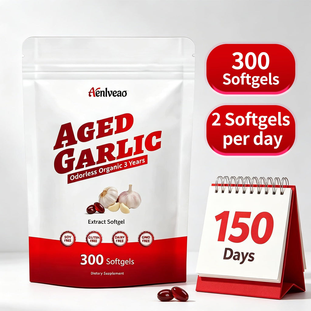 Aged Garlic Extract Supplements 300 Softgels D937071