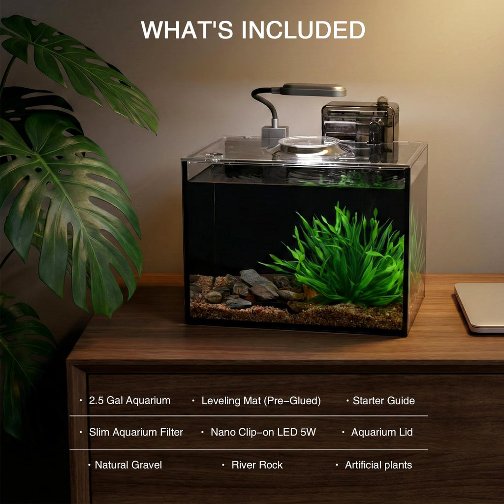 2.5 Gallon Aquarium Starter Kit with Light C422228