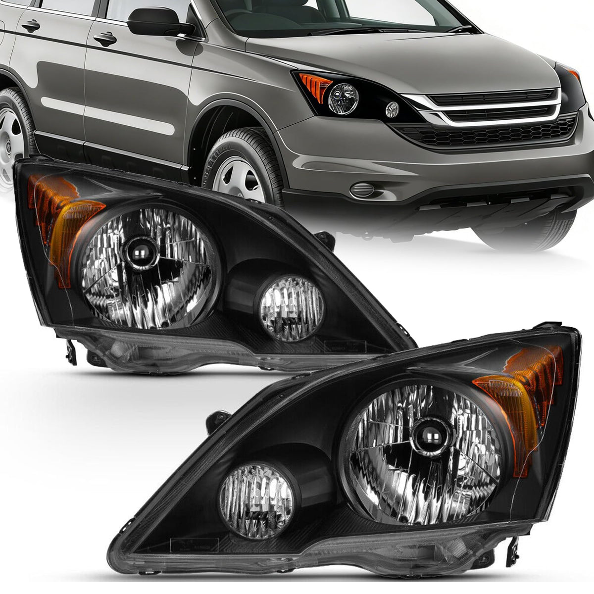 Black Headlights Pair E5393