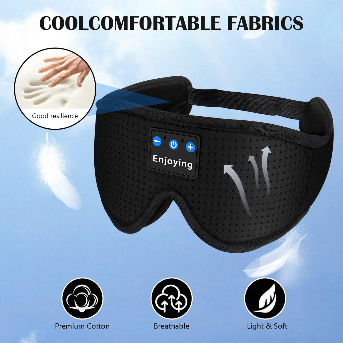 Sleep Mask with Bluetooth Headphones Q16465