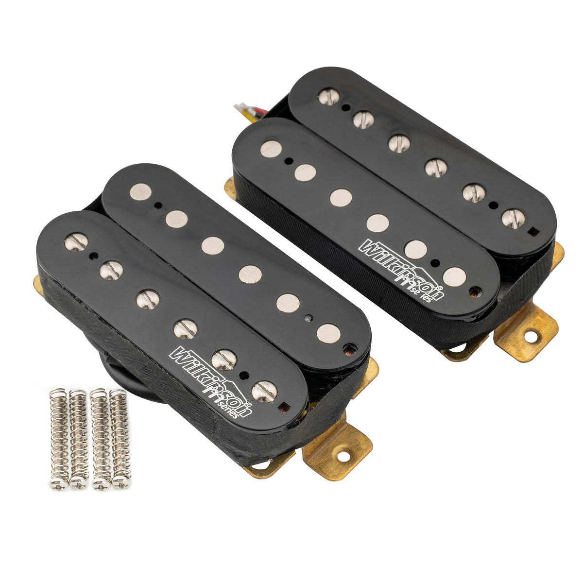 Alnico 5 Open Humbucker Pickups Set Black J250357