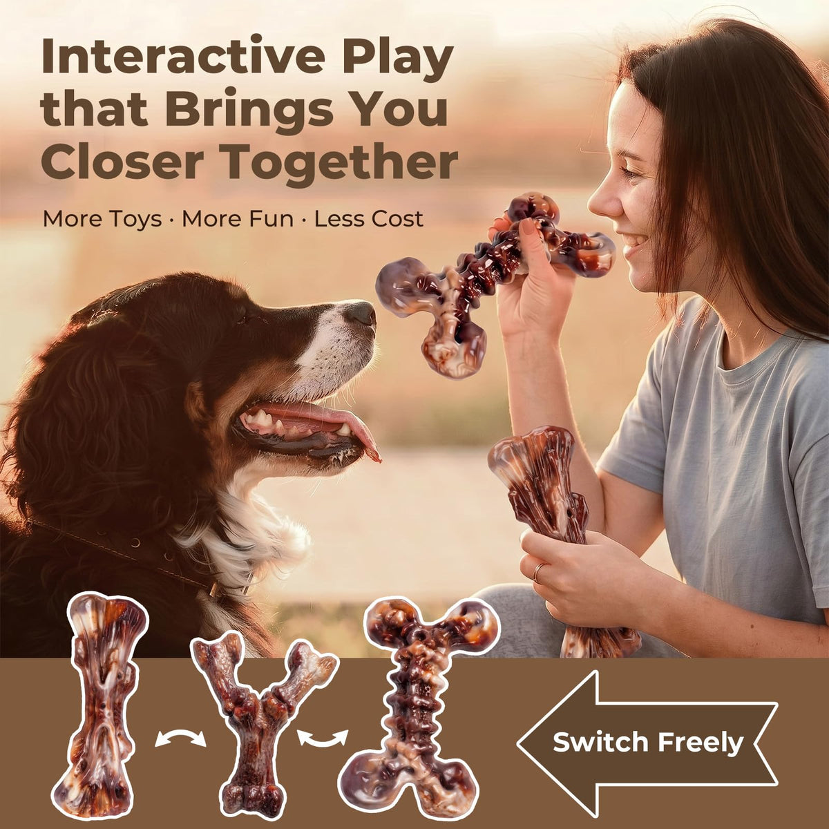3-Pack Dog Chew Toys C6635