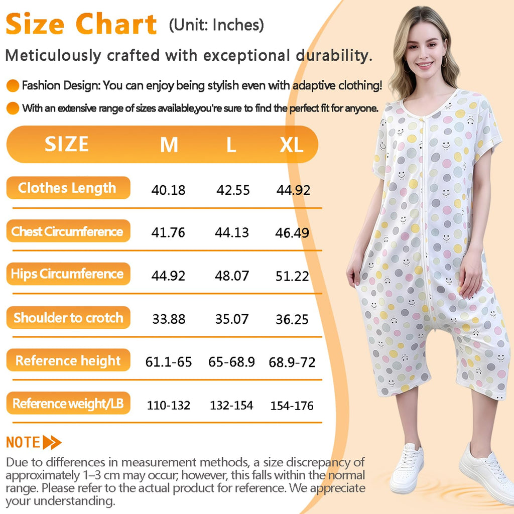 Reversible Incontinence Jumpsuit with Zipper F53588