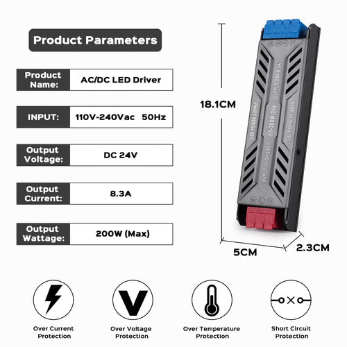 200W 24V LED Power Supply Transformer X6242