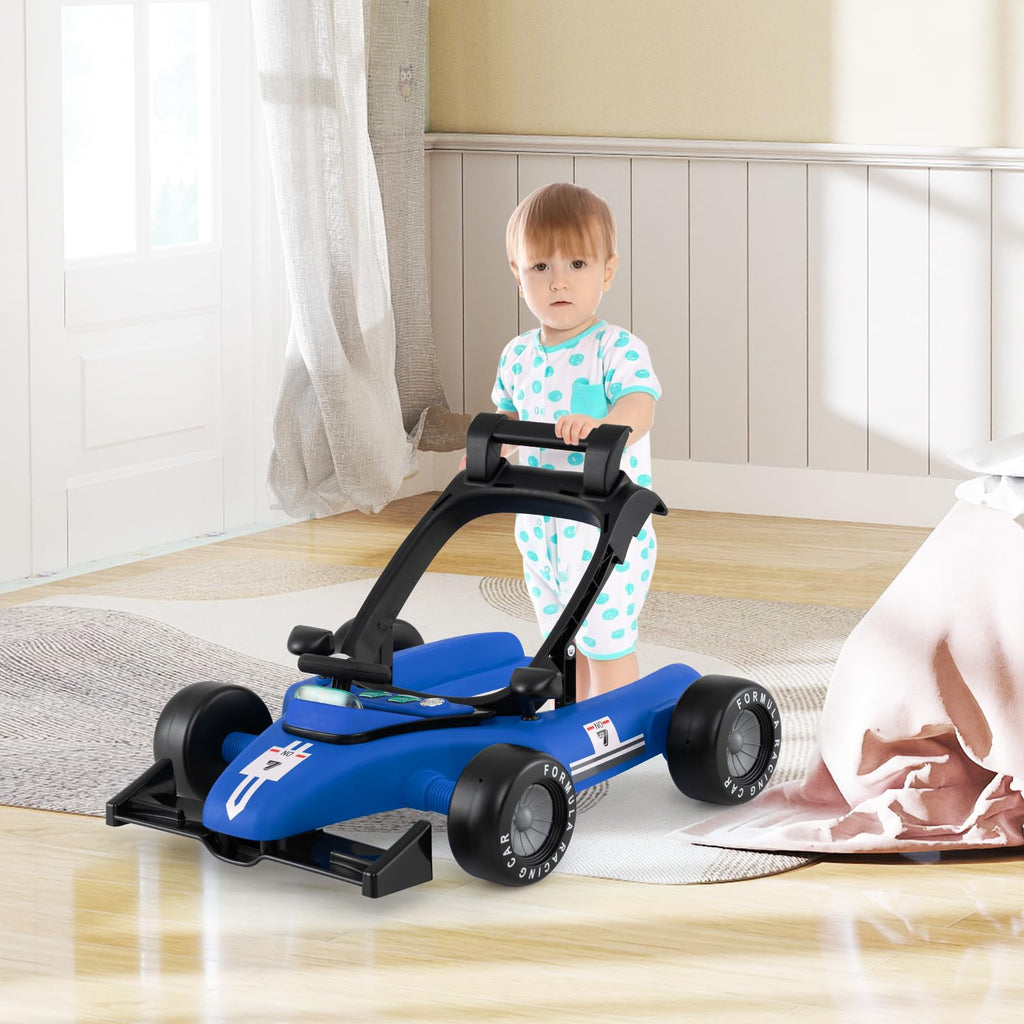 Foldable Baby Walker with Adjustable Heights and Wheels I29944