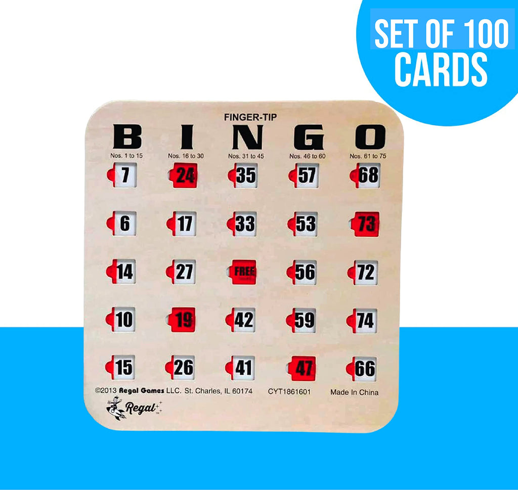 Large Print Reusable Bingo Cards 100 Pack B5874