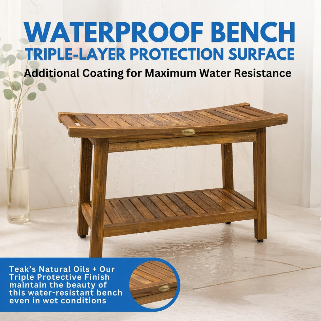 30-Inch Teak Shower Bench R23078