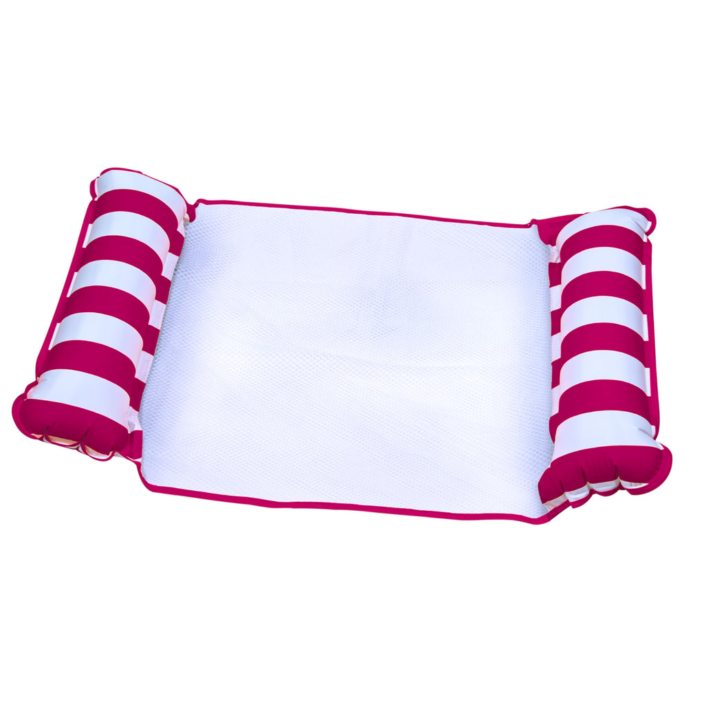 Light Blue, Navy & Burgundy/White Stripe 3-Pack Pool Float V1097