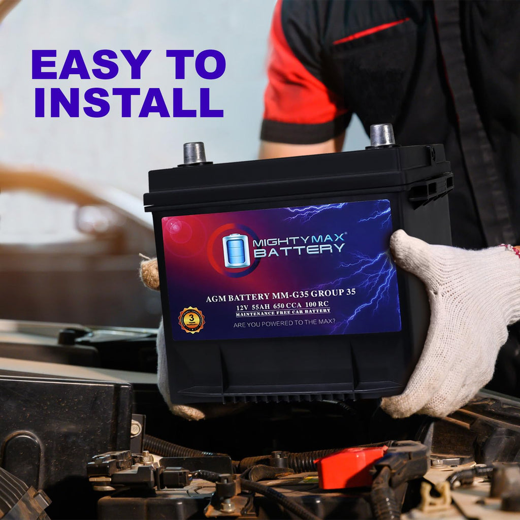 12V 55Ah AGM 650 CCA Battery V48114