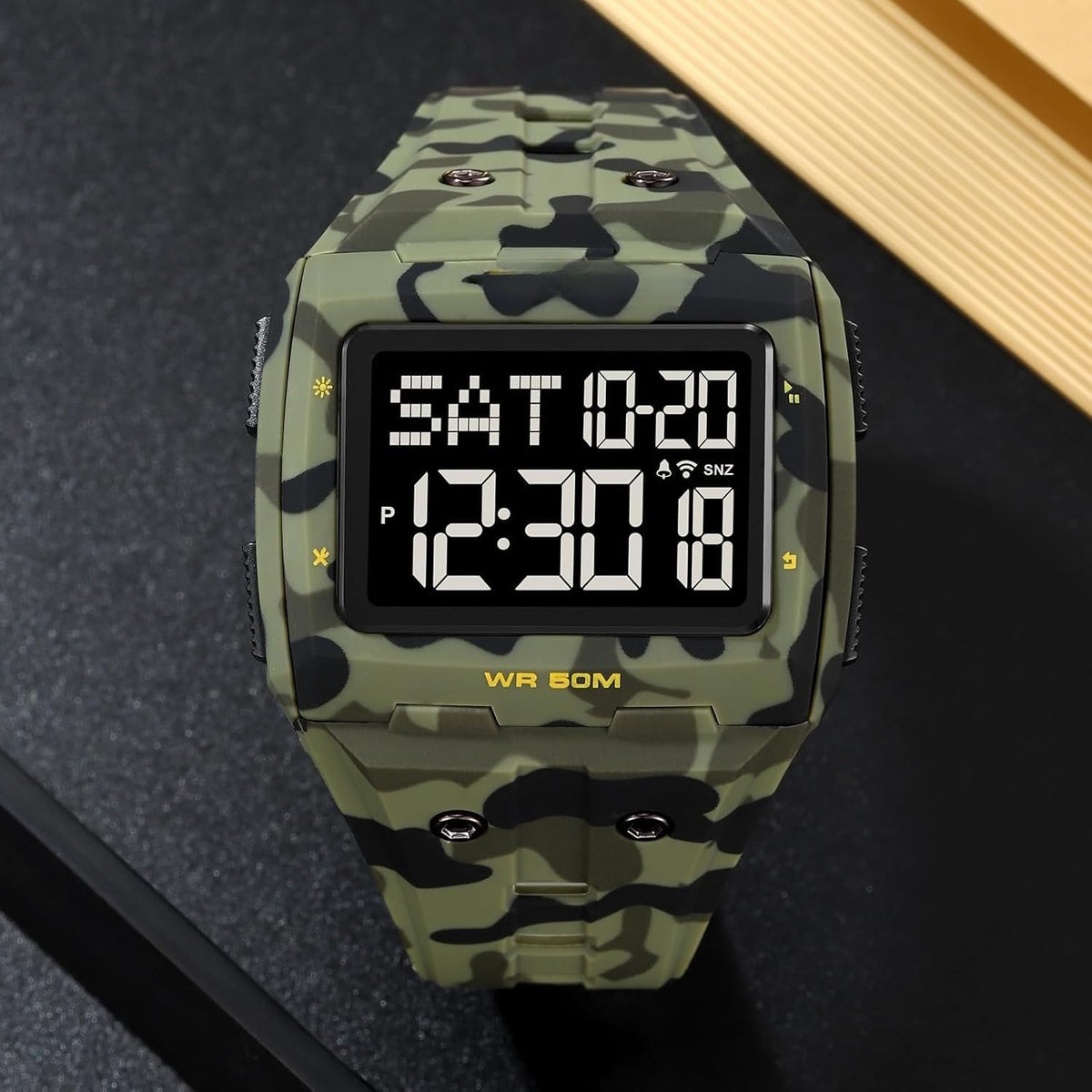 Large Face 5ATM Water Resistant Digital Mens Watch B870
