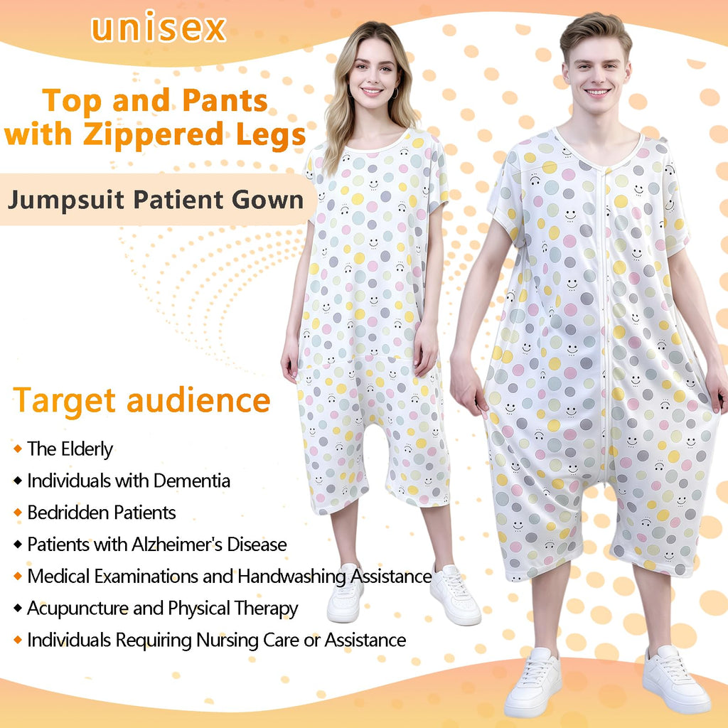 Reversible Incontinence Jumpsuit with Zipper F53588