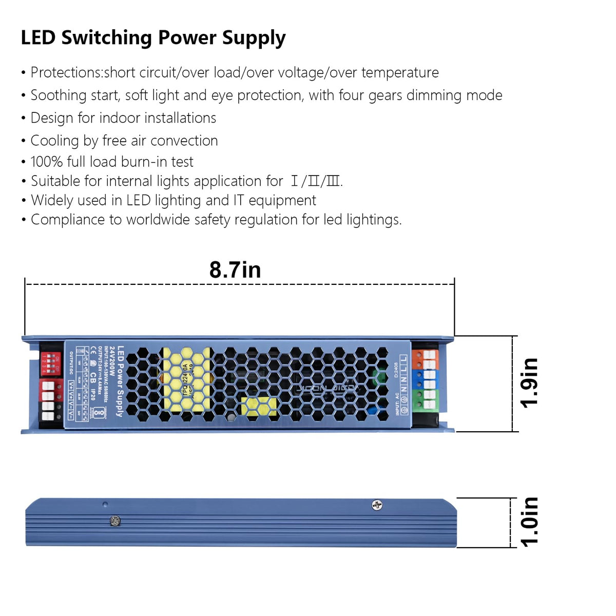 24V 200W LED Driver Switching Power Supply S159192
