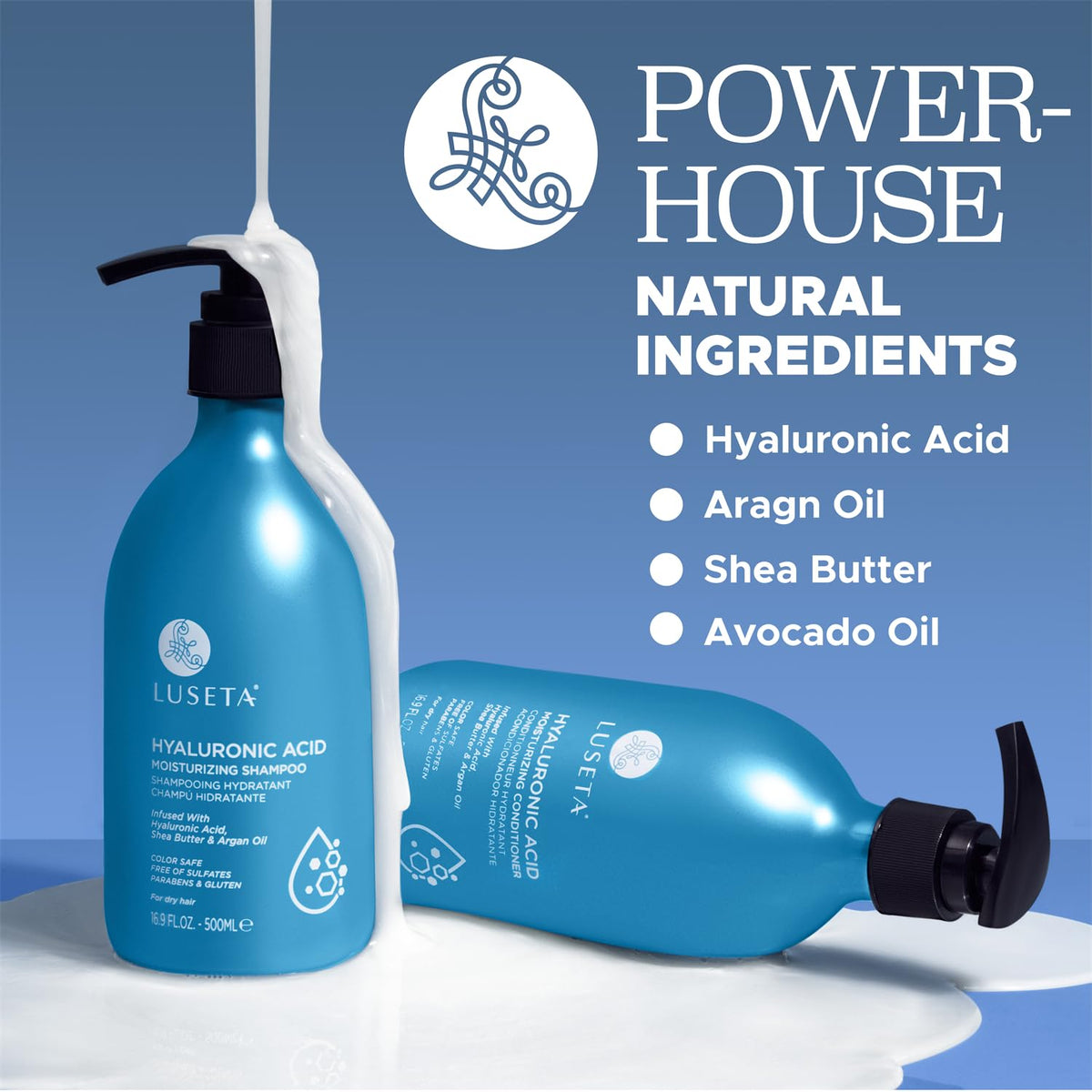 Hydrating Shampoo and Conditioner Set with Shea Butter & Avocado Oil C151
