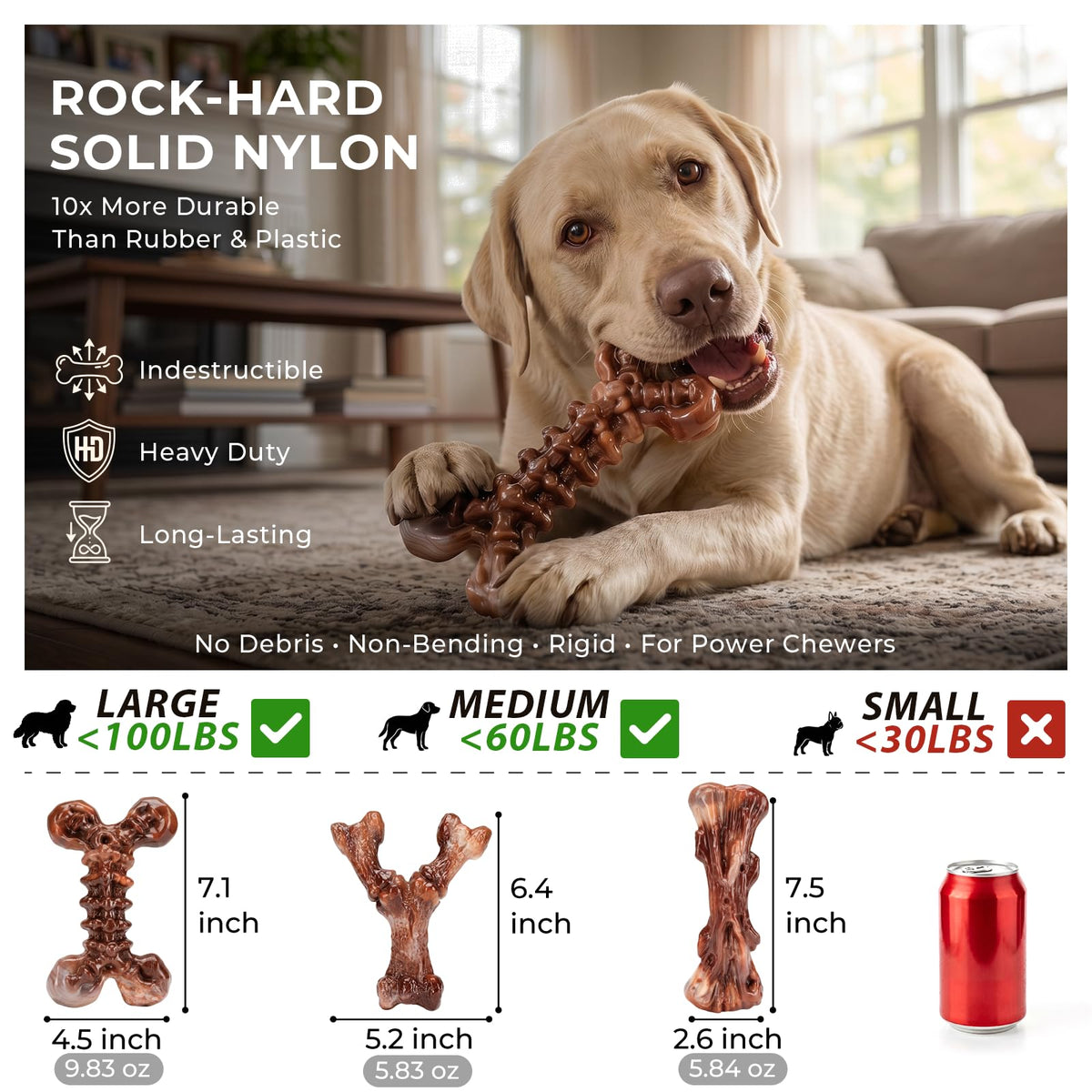 3-Pack Dog Chew Toys C6635