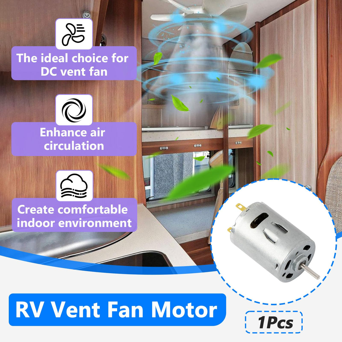 12V DC Fan Motor with Round Shaft G506