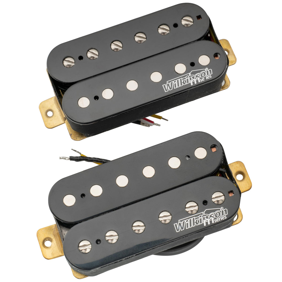 Alnico 5 Open Humbucker Pickups Set Black J250357