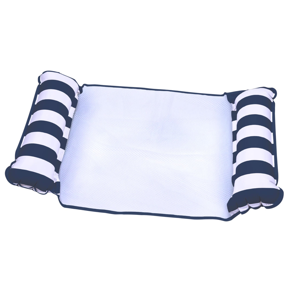Light Blue, Navy & Burgundy/White Stripe 3-Pack Pool Float V1097