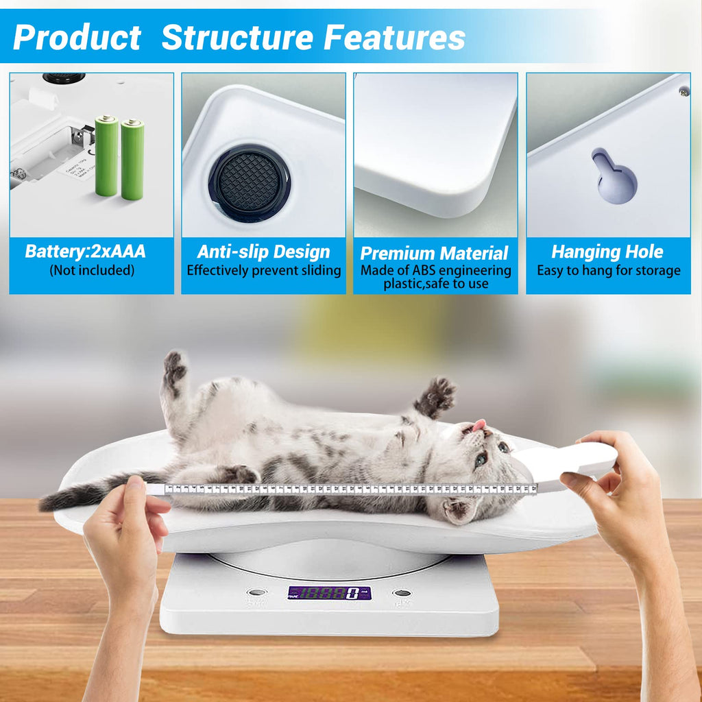 Pet Scale 33lb Capacity with Tape Measure I536