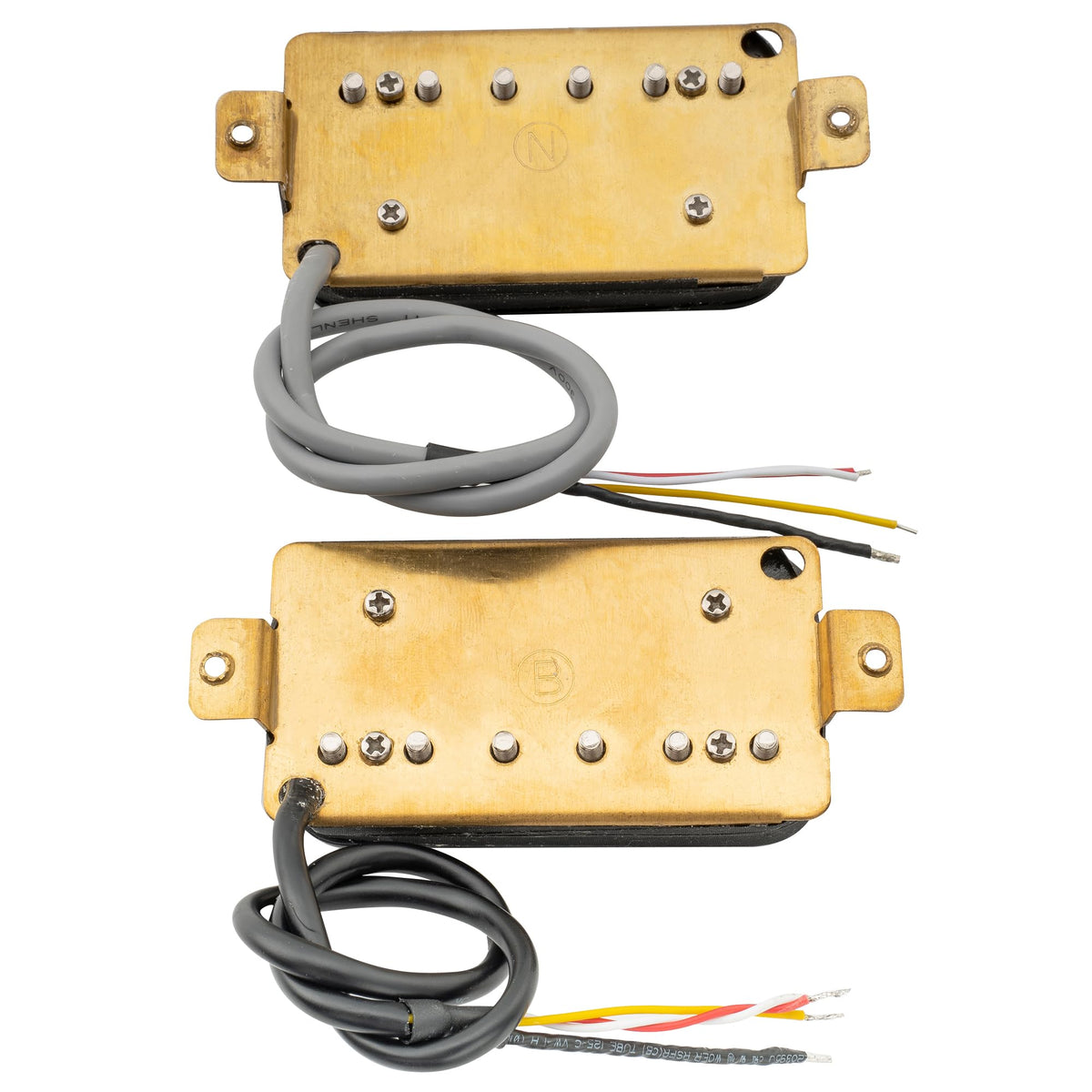 Alnico 5 Open Humbucker Pickups Set Black J250357