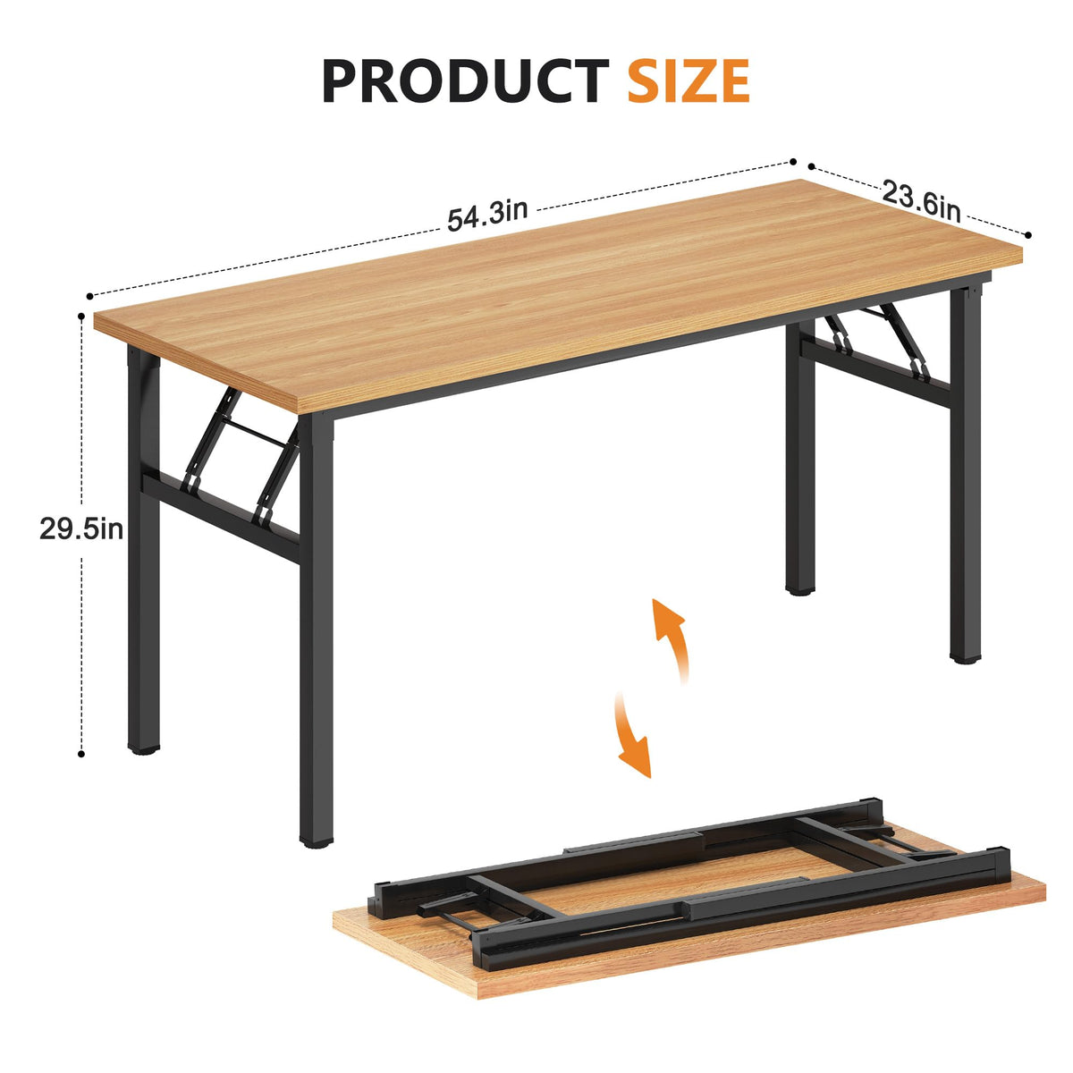 54.3 Inch Folding Computer Desk W984