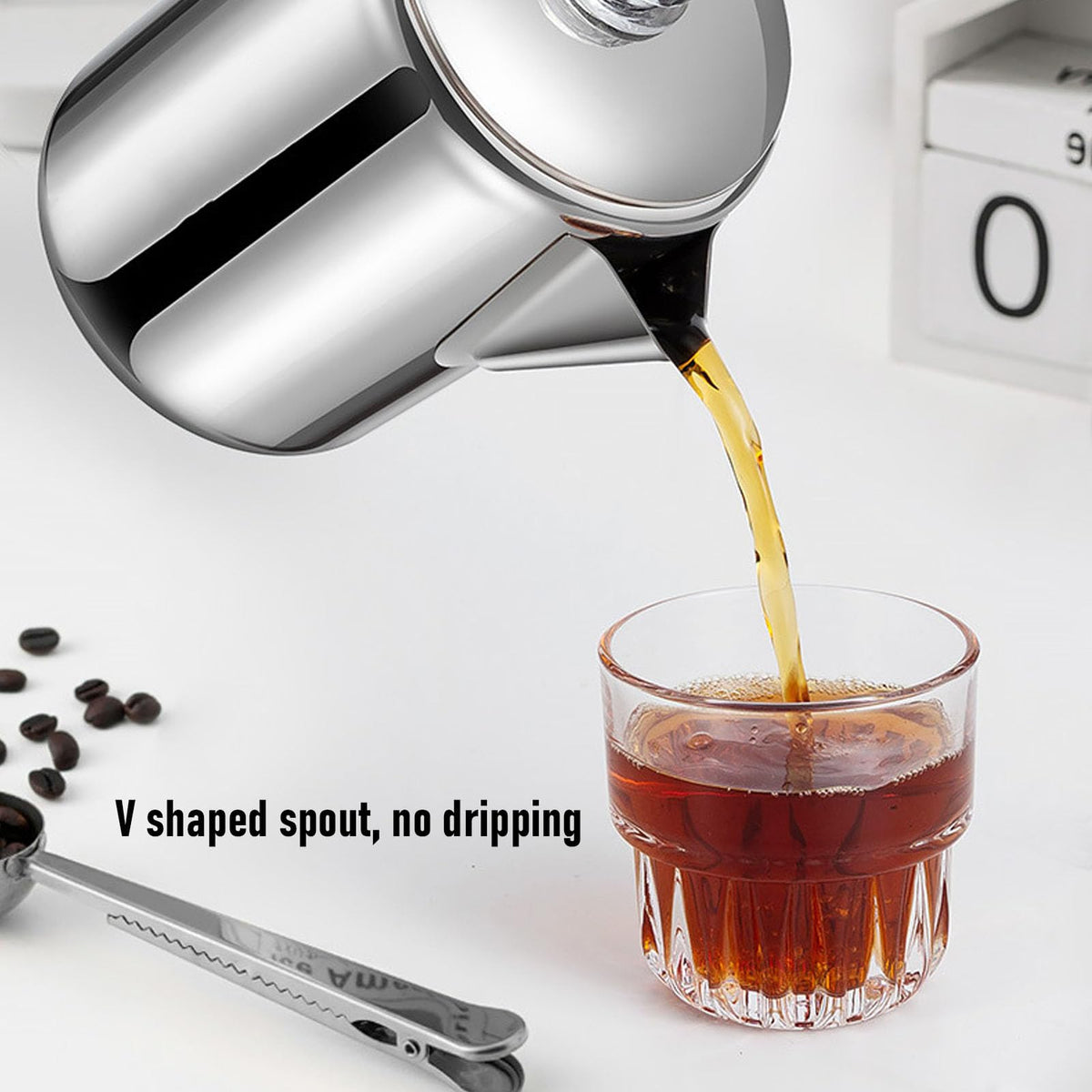 Stainless Steel 12 Cup Stovetop Coffee Pot P864
