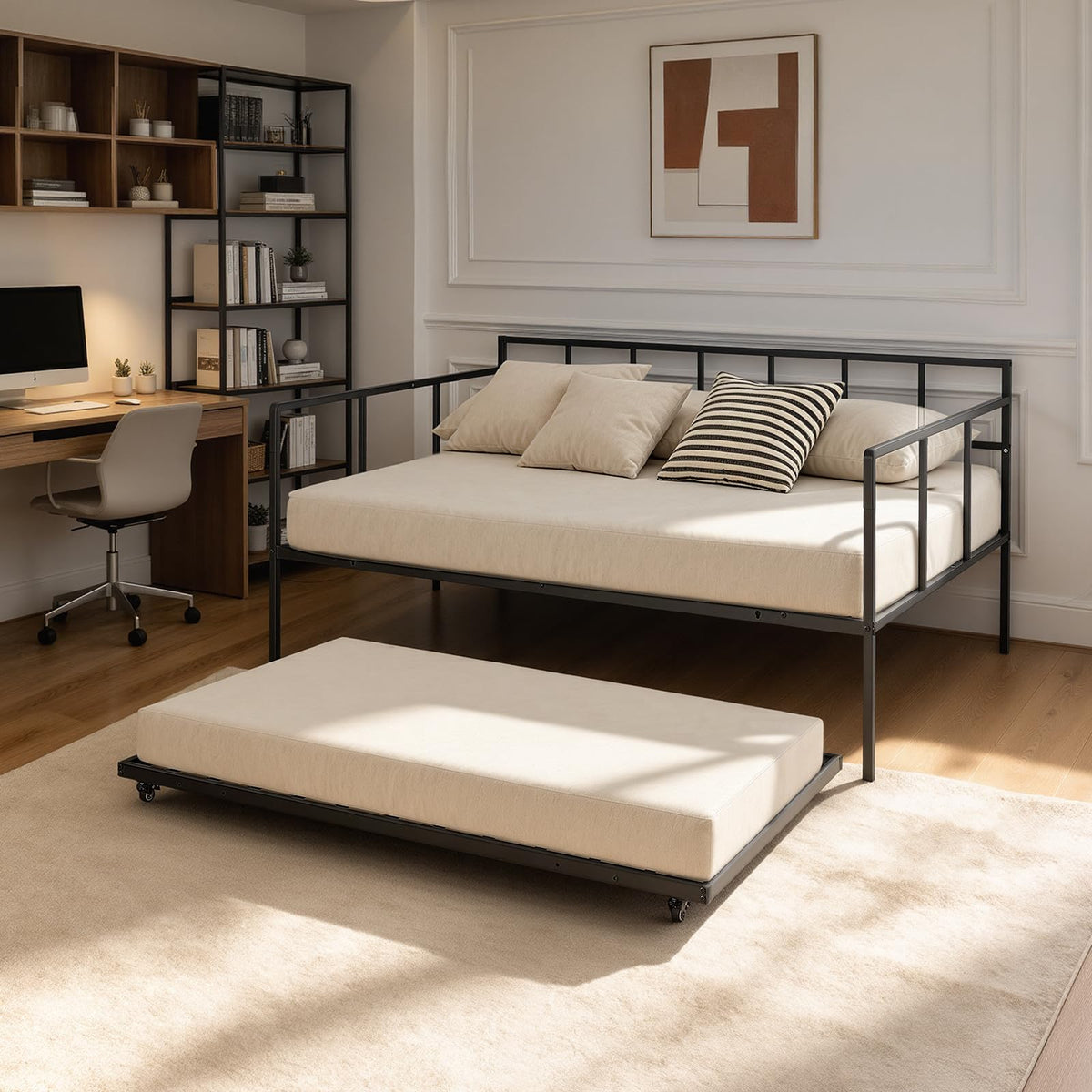 Full Size Daybed with Pop Up Trundle R953