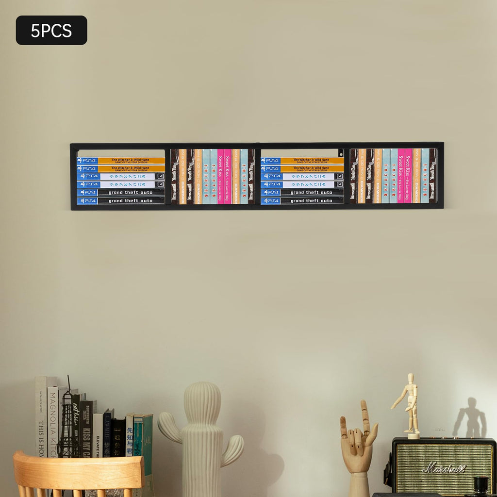 Black 5Pcs CD Racks W409193