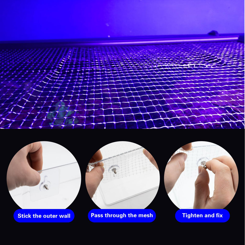Clear Mesh Netting with 8 Screws W630