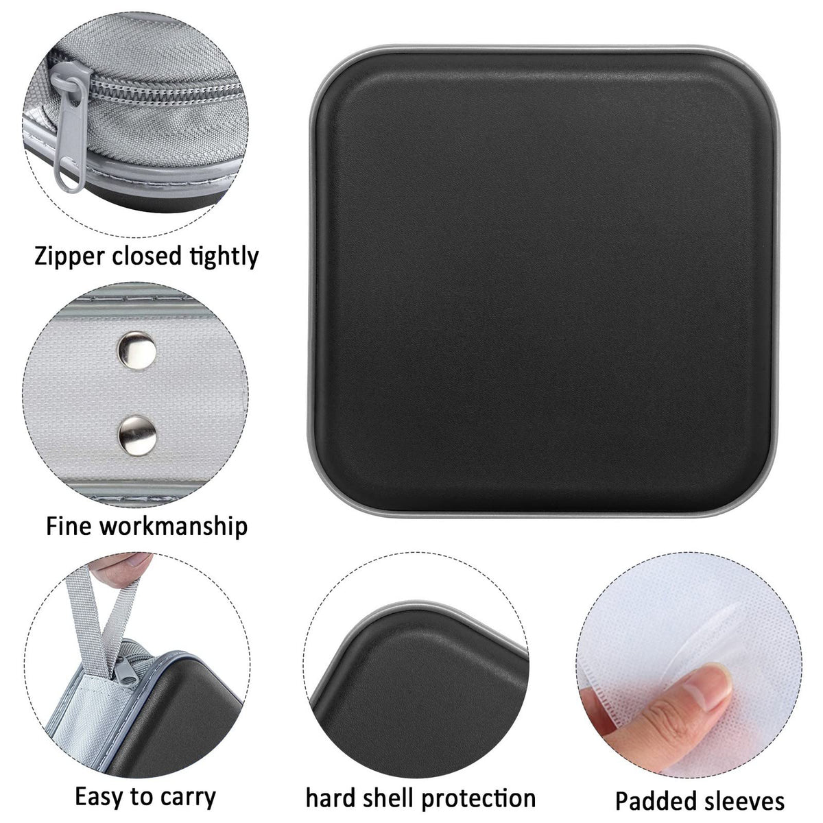 CD/DVD Cases 40 Capacity Disc Storage Binder Black U45527