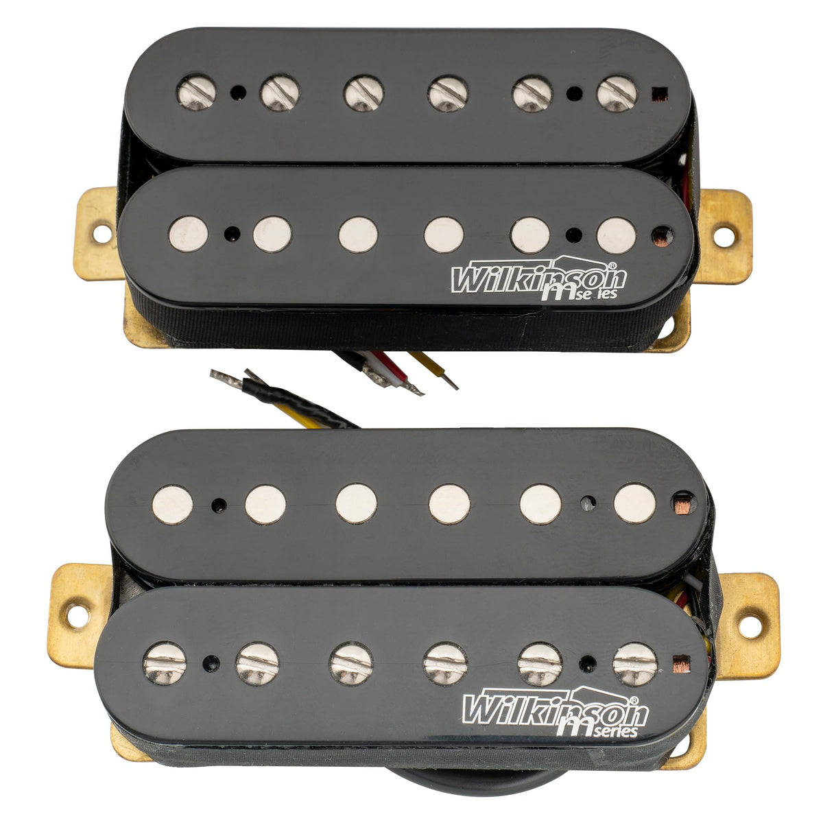 Alnico 5 Open Humbucker Pickups Set Black J250357