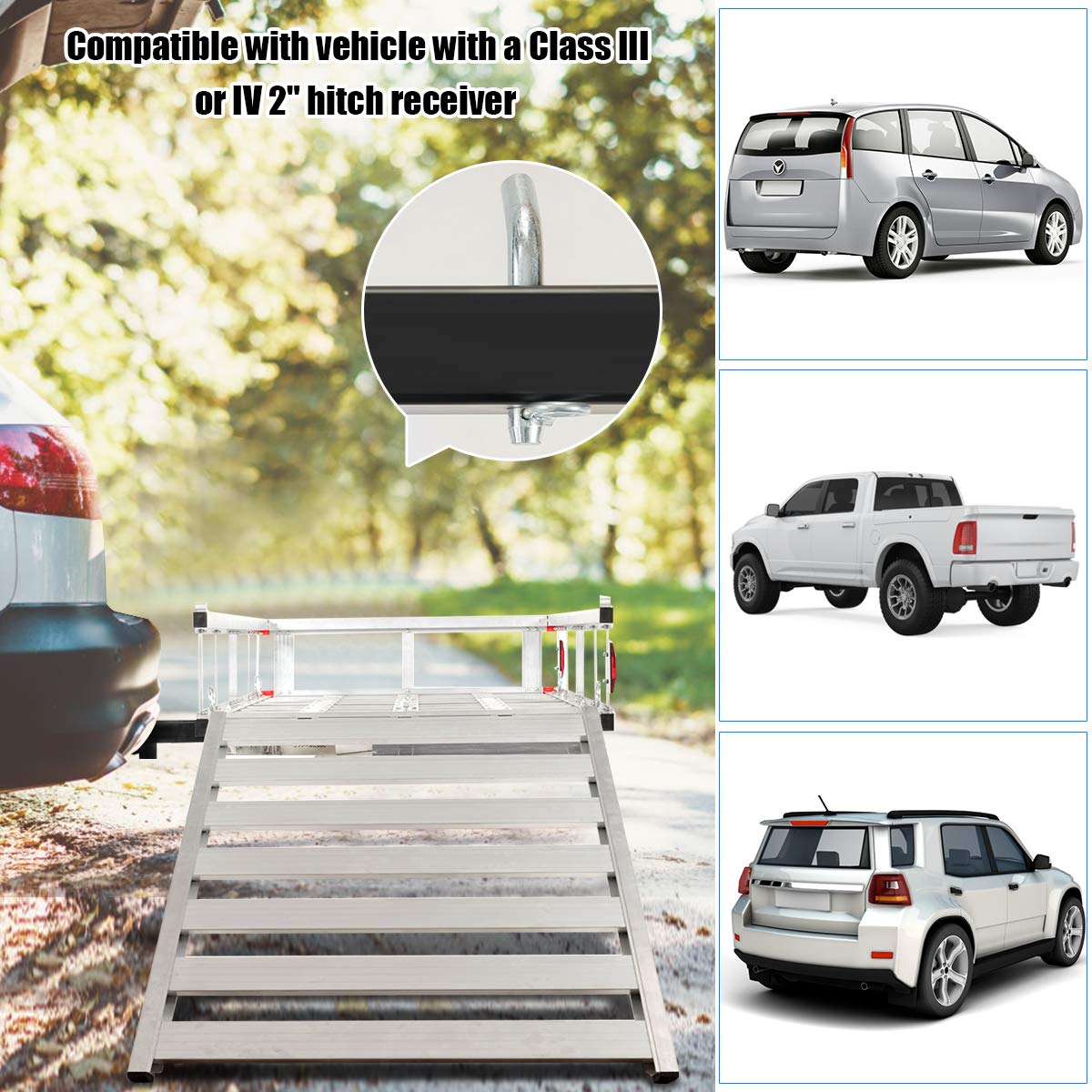 Aluminum Cargo Carrier with Ramp B6730