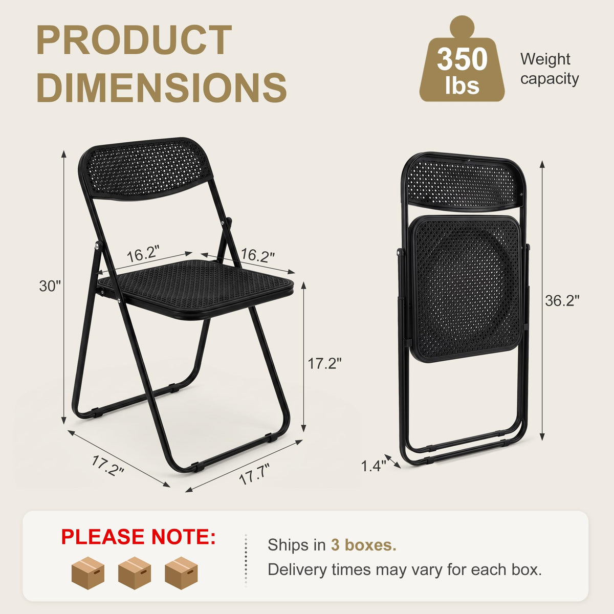 Black Plastic Folding Chairs 10 Pack K732984