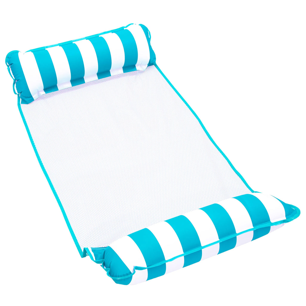 Light Blue, Navy & Burgundy/White Stripe 3-Pack Pool Float V1097