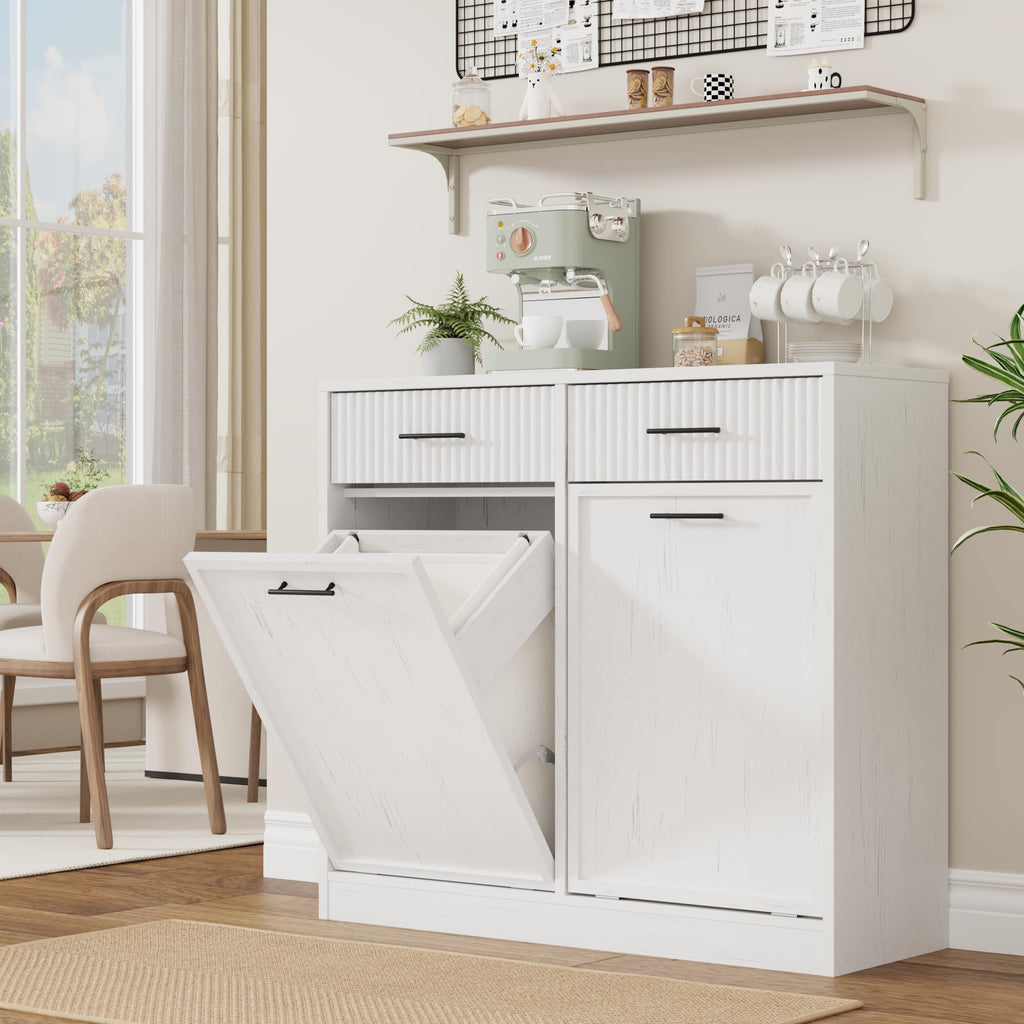 Double Tilt Out Laundry Hamper Cabinet X2158