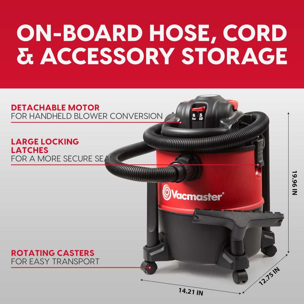 6 Gal Wet/Dry Vac with Detachable Blower A896