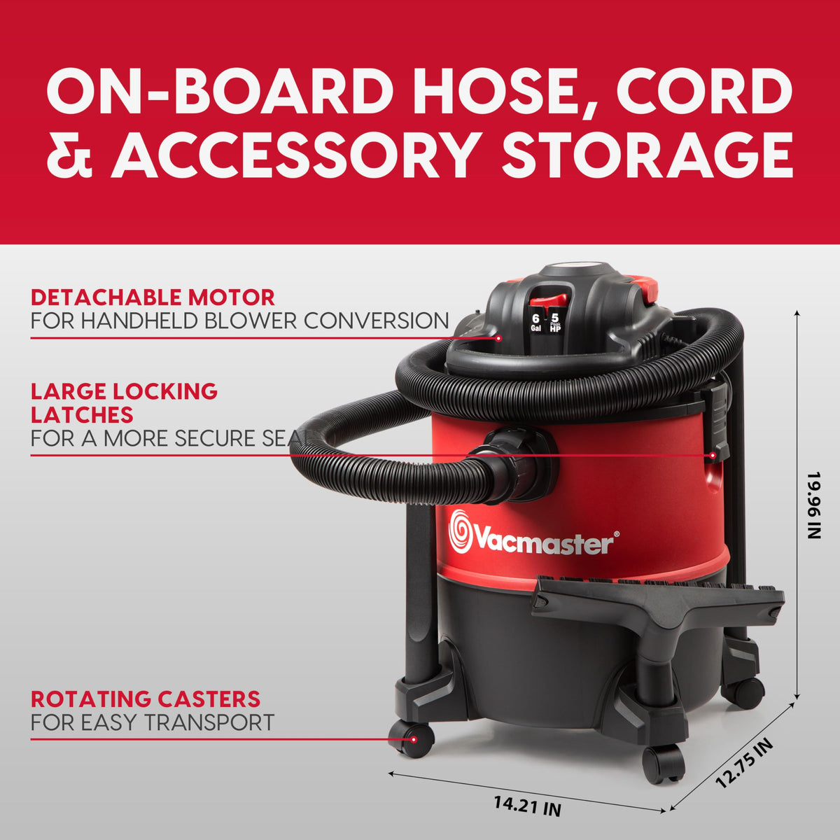 6 Gal Wet/Dry Vac with Detachable Blower A896