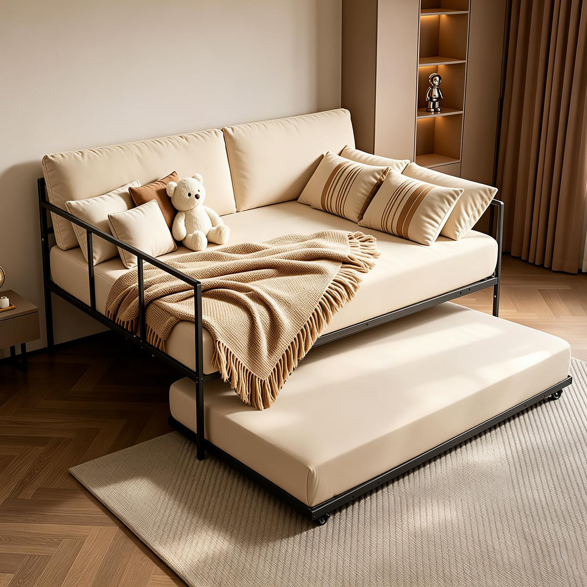 Full Size Daybed with Pop Up Trundle R953