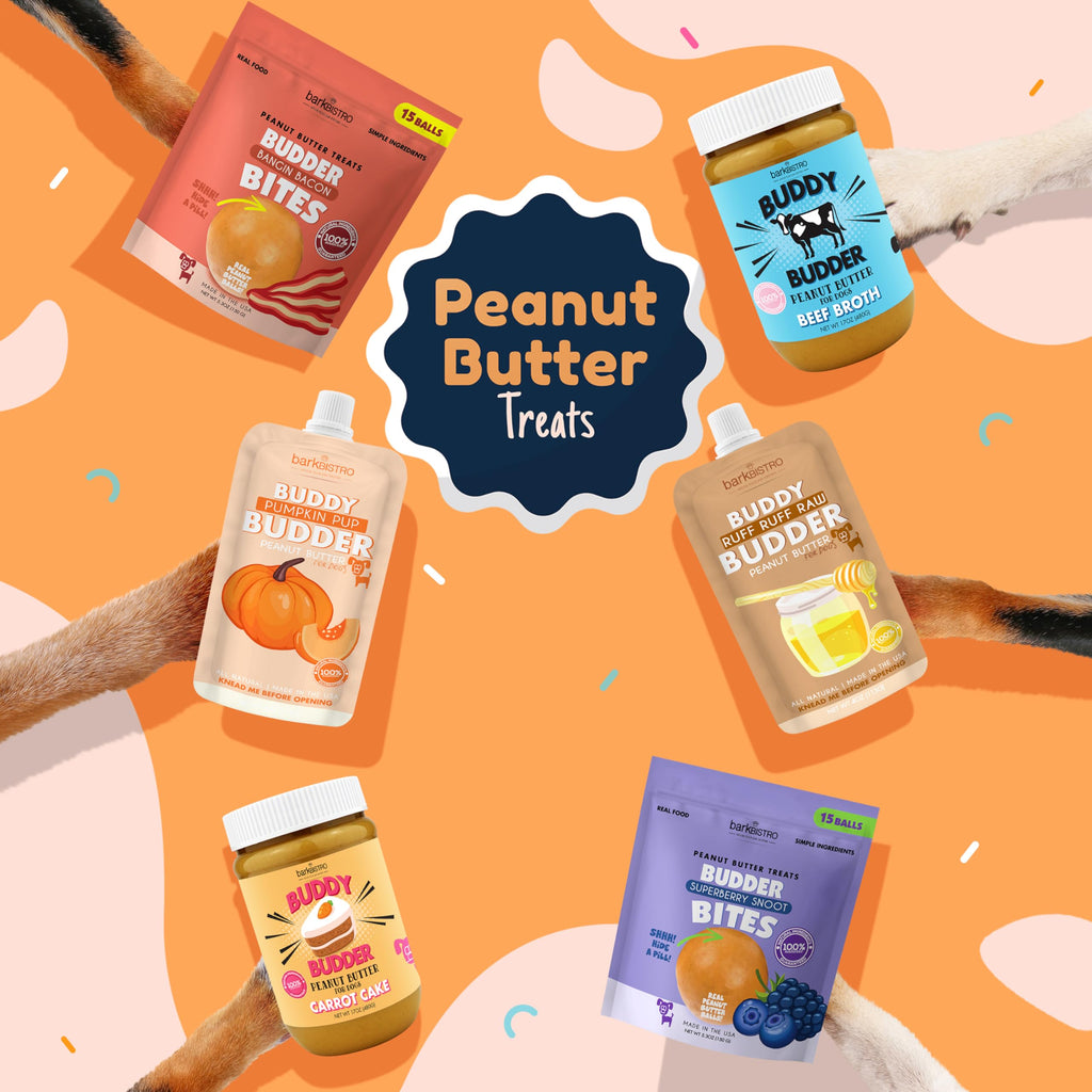 100% All Natural Peanut Butter Dog Treats Set of 2 17oz Jars with Lickmat Y38885