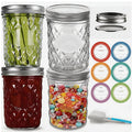 16 oz Wide Mouth Glass Mason Jars with Lids, 4 Pack G364
