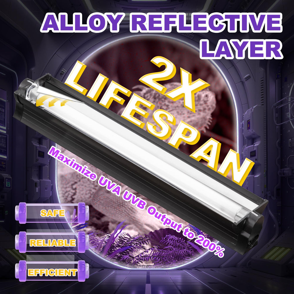 8W 10.0 UVB Reptile Light Fixture A910