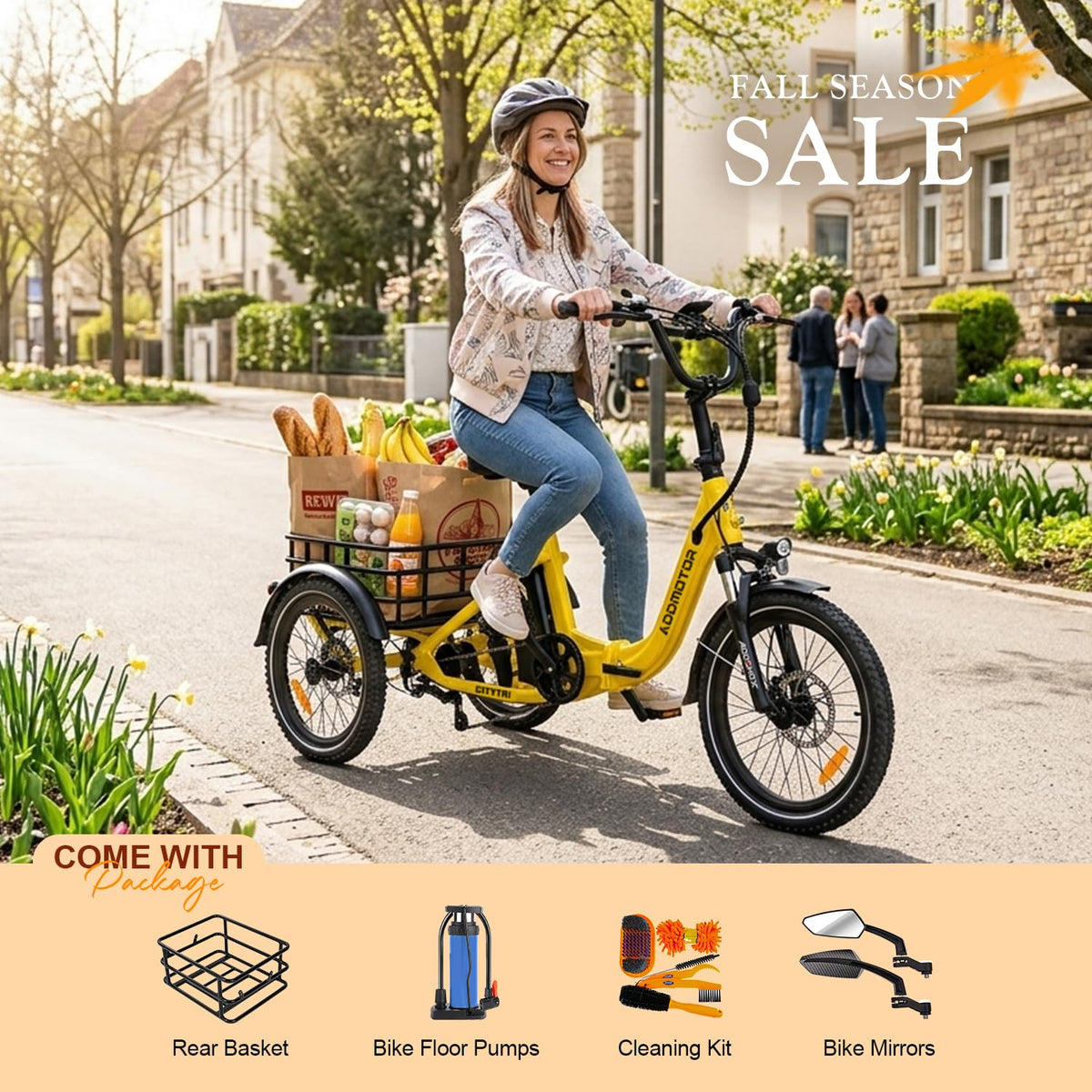 Folding Electric Tricycle 750W 48V 20Ah UL2849 J801308