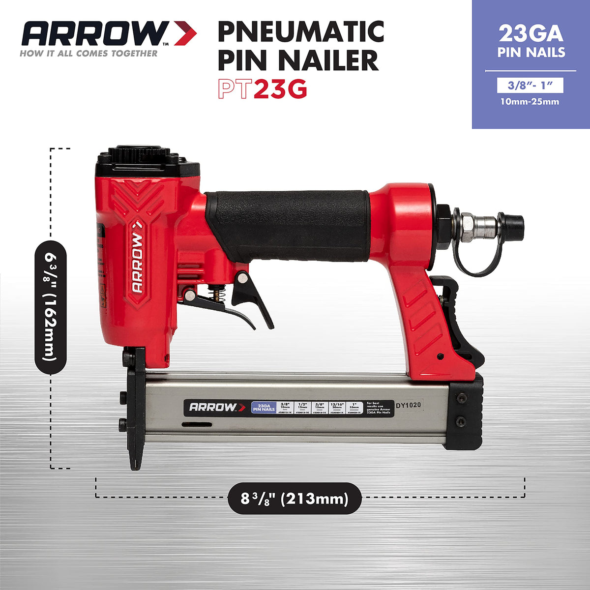23 Gauge Compact Pneumatic Pin Nail Gun M318509