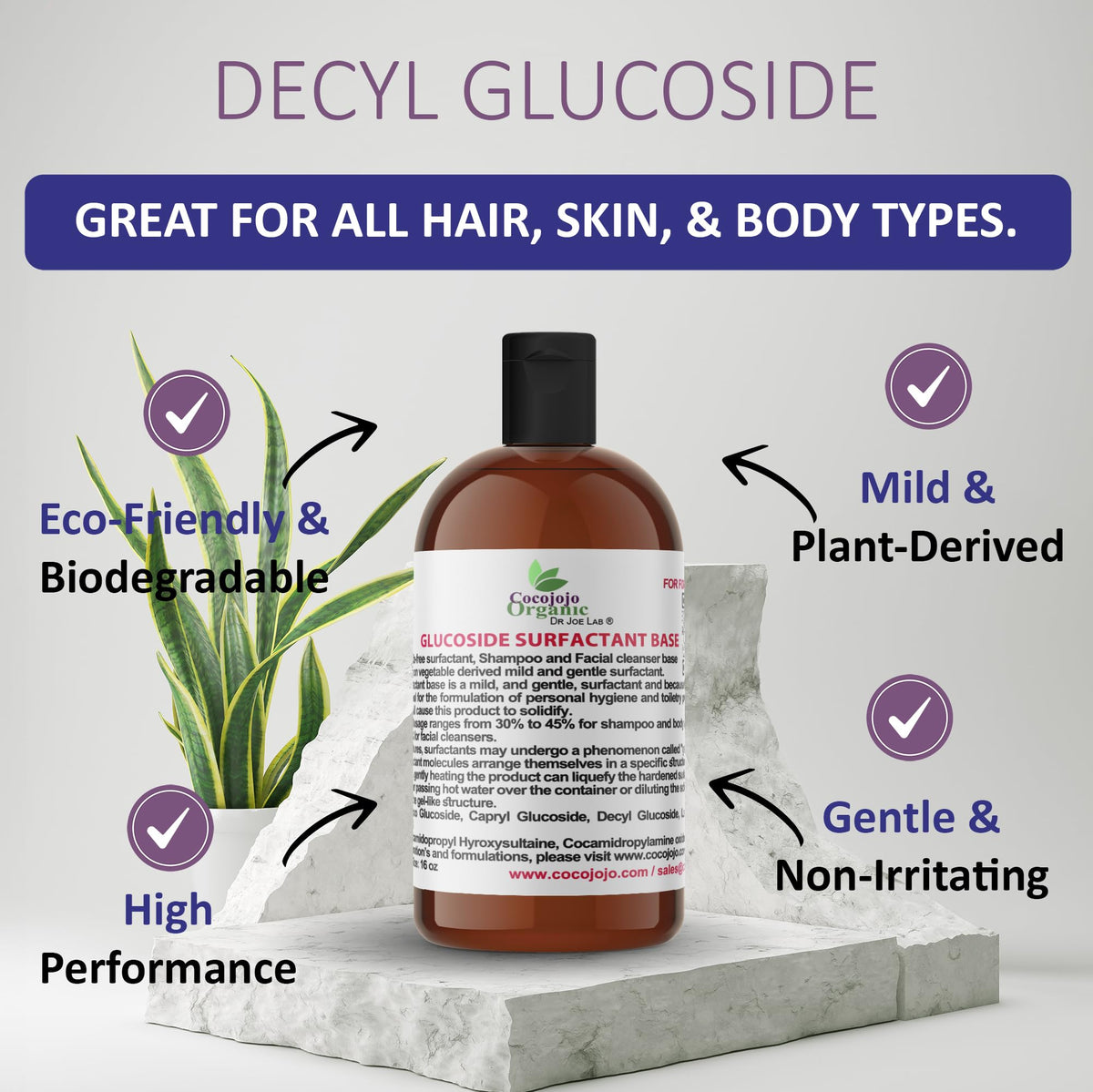 Lauryl Glucoside Natural Surfactant 16 Oz D1505