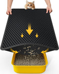 Cat Litter Mat 30 x 24 in Waterproof Non-Slip Black S20658