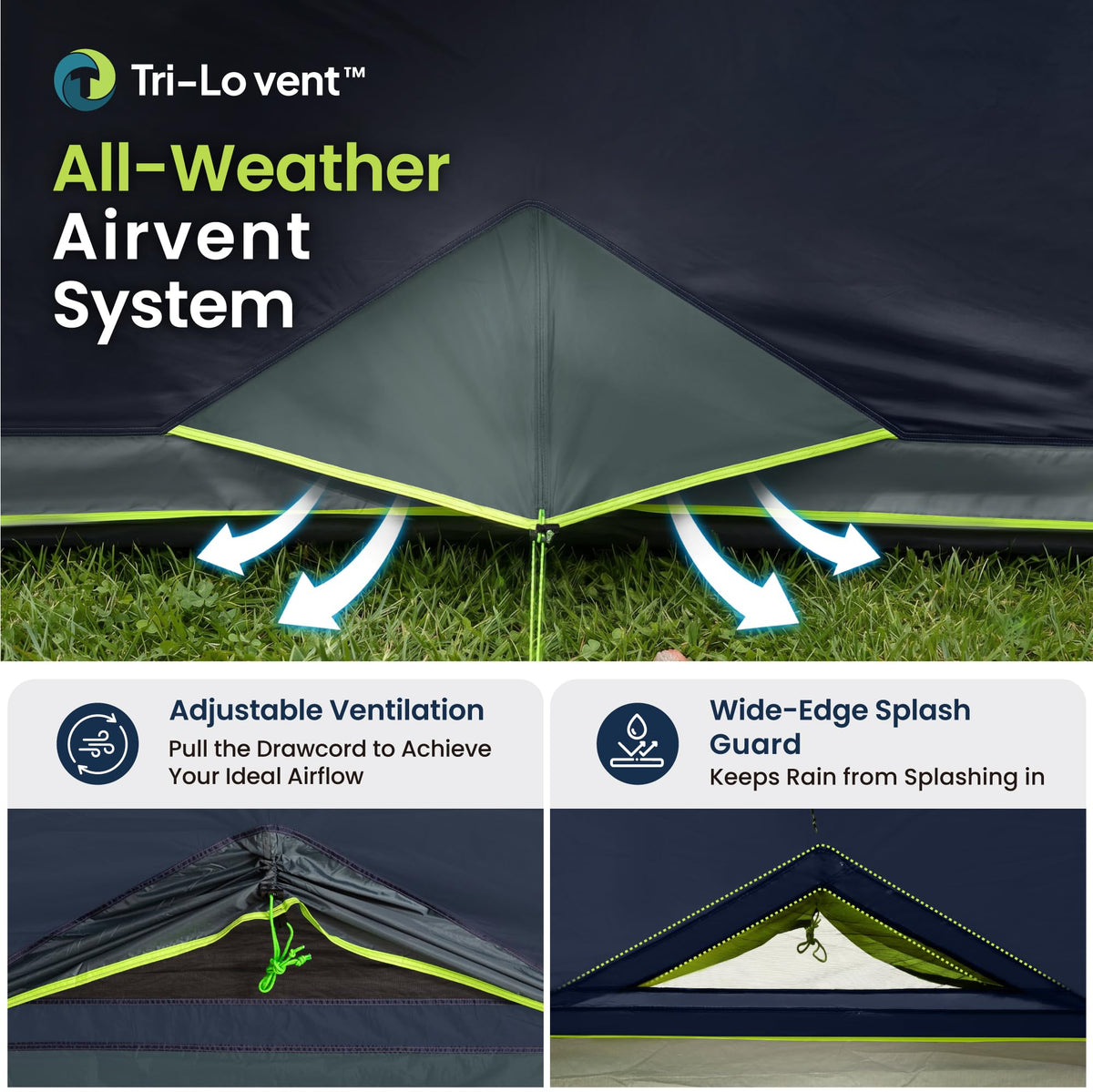 12 Person Camping Tent with Shade Canopy H75726