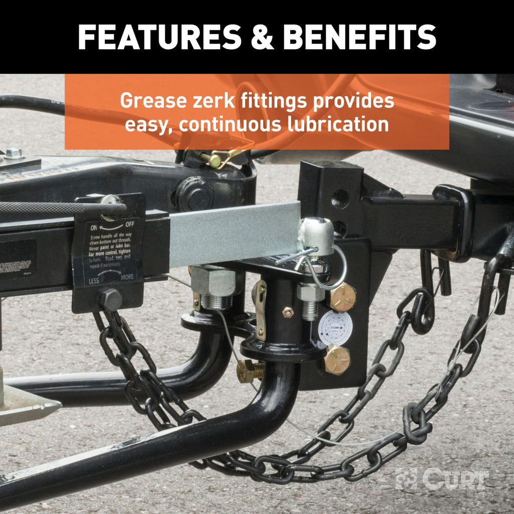 Round Bar Weight Distribution Hitch 14,000 lbs. 2-Inch Shank G84756