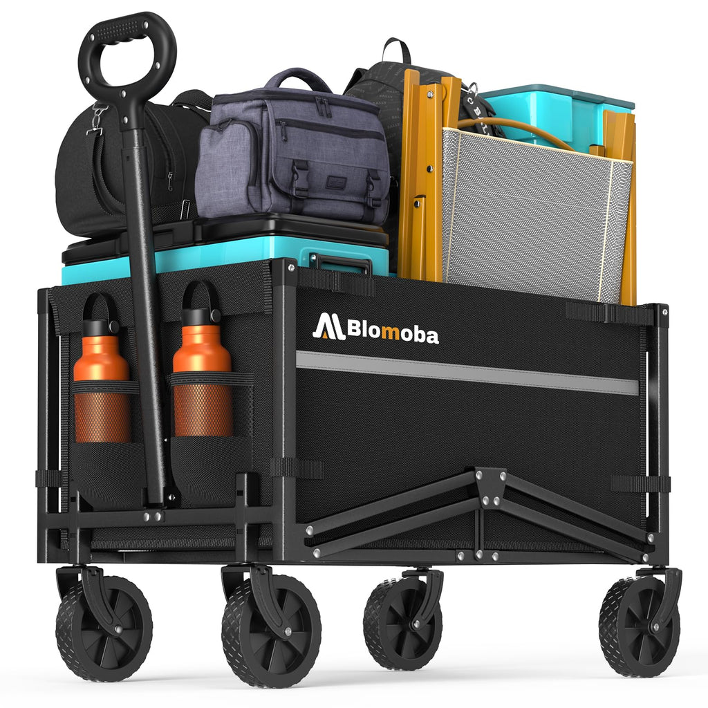 Collapsible Wagon Cart with Wheels, Black U43843