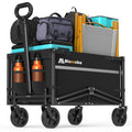 Collapsible Wagon Cart with Wheels, Black U43843